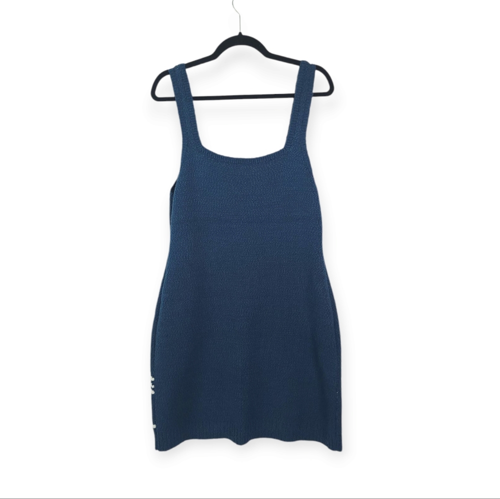 By Anthropologie Sleeveless Scoop-Neck Icon Mini Sweater Dress Nwot Sz 1x - Picture 5 of 8